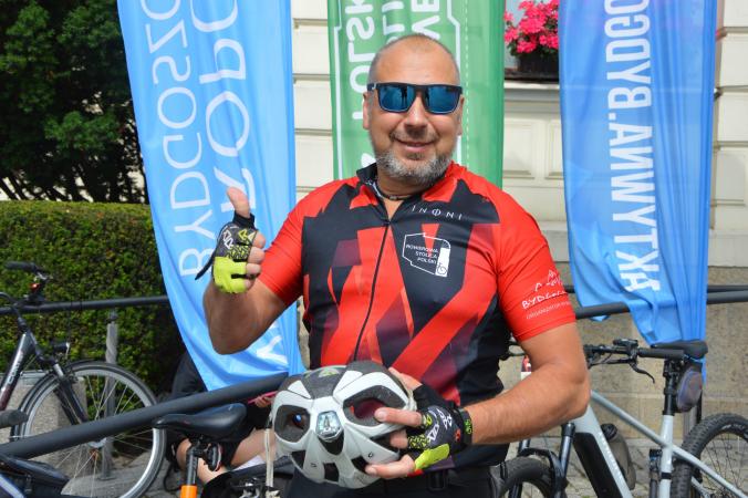 Odbiór nagród w ramach Rowerowej Stolicy Polski