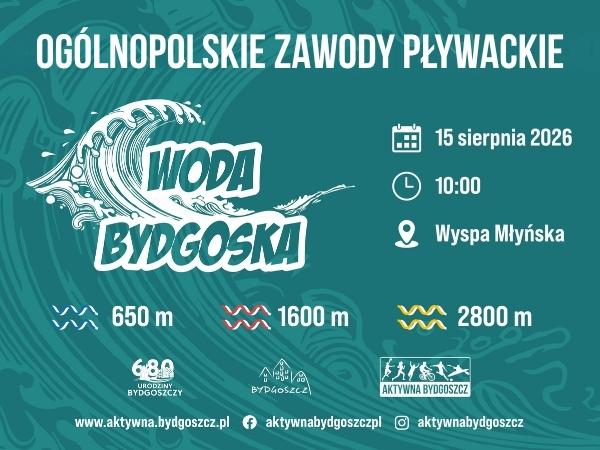 Woda Bydgoska 2026: Trwają zapisy na legendarne zawody pływania długodystansowego w sercu miasta! Wybierz swój dystans i rzuć wyzwanie Brdzie!